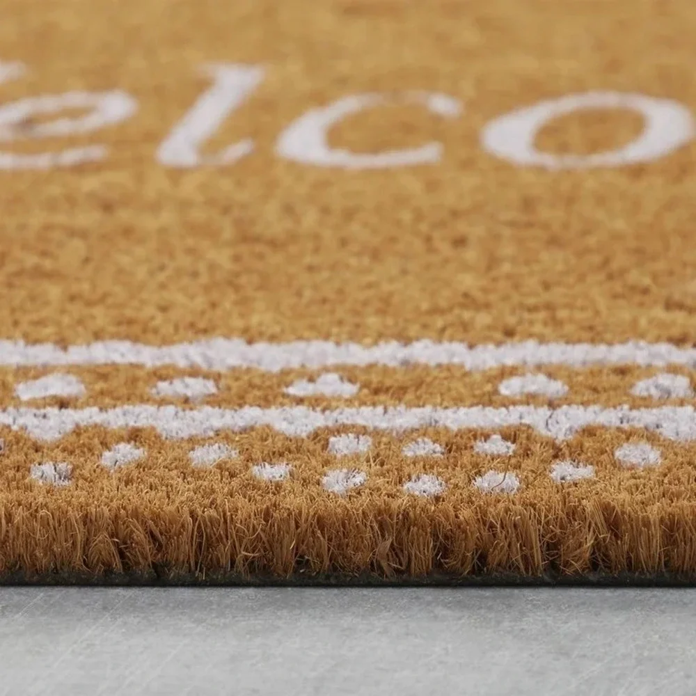 My Texas‎ House Multi Welcome Heart Lace Outdoor Coir Doormat, 18x30